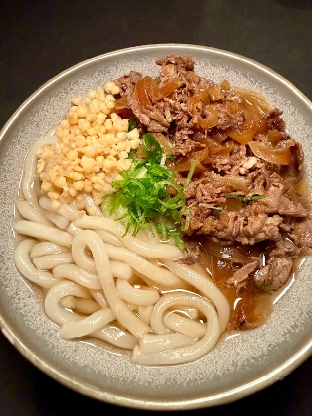 Beef Udon Soup (Niku Udon).
