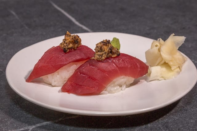 Nigiri Truffled Tuna (GF) (2pcs).